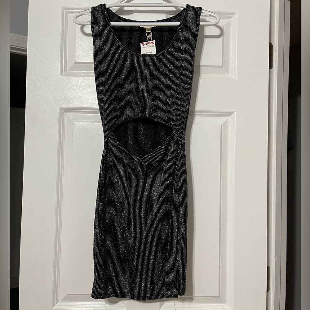 Black glitter dress - size L